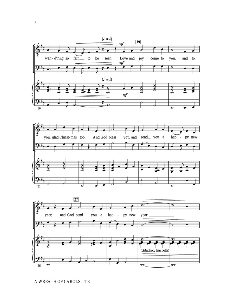 A Wreath Of Carols TB scores gallery preview page 2