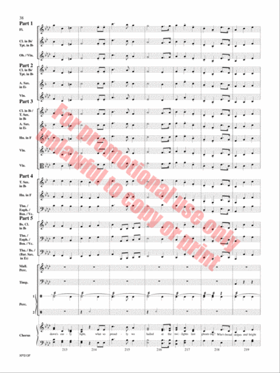Armed Forces The Pride of America! Concert Band scores gallery preview page 39