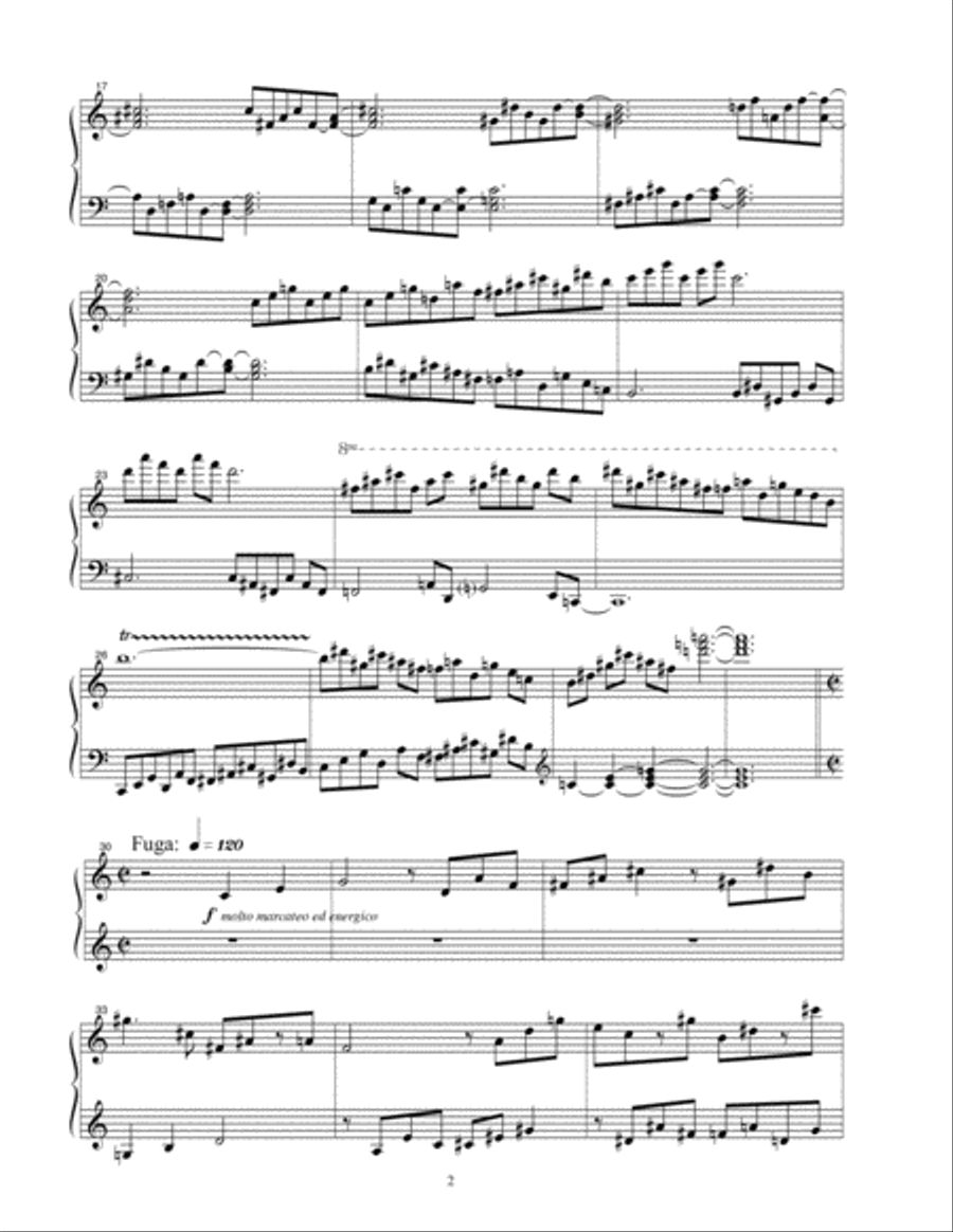 Bachiana Dodecafonica - 6 Preludes and Fugues for Solo Piano Piano Solo scores gallery preview page 3