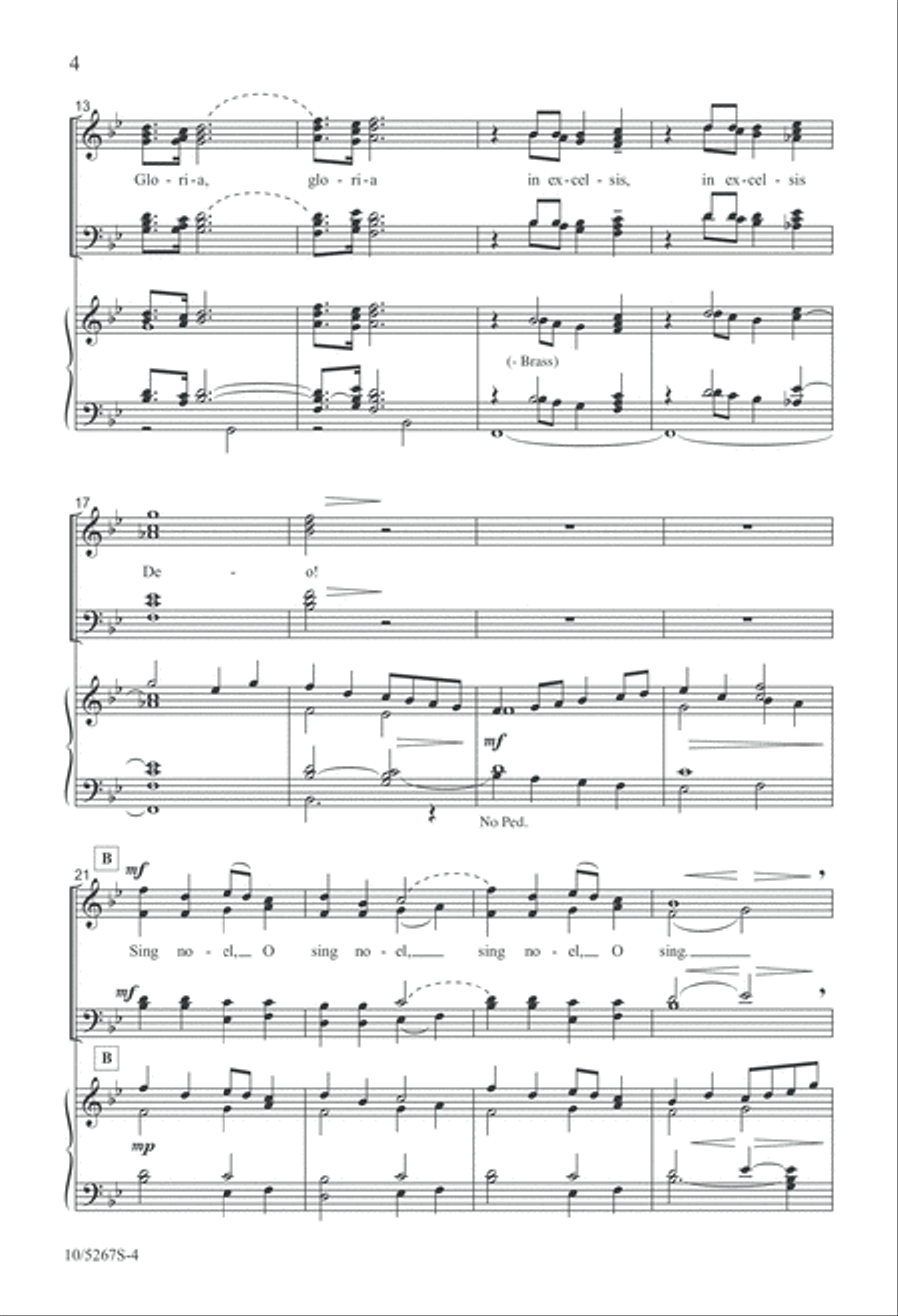 Christmas Gloria 4-Part scores gallery preview page 4