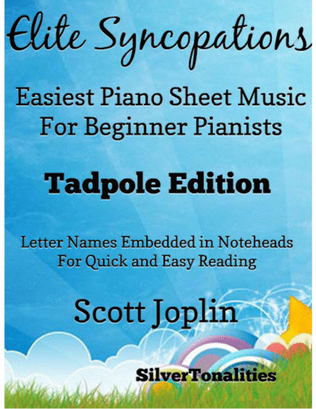 Book cover for Elite Syncopations Easiest Piano Sheet Music for Beginner Pianists 2nd Edition