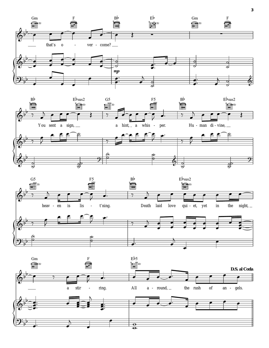 SMS (Shine) SMS (Shine) Piano, Vocal, Guitar scores gallery preview page 3