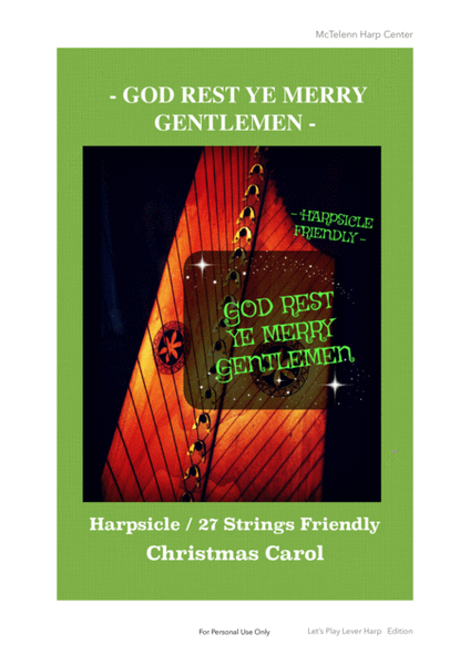 God Rest Ye Merry Gentlemen - Christmas Carol - beginner  & 27 String Harp | McTelenn Harp Center image number null