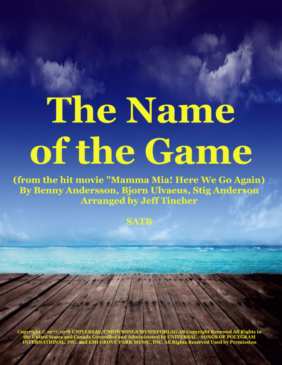 The Name Of The Game The Name Of The Game 4-Part scores gallery preview page 1