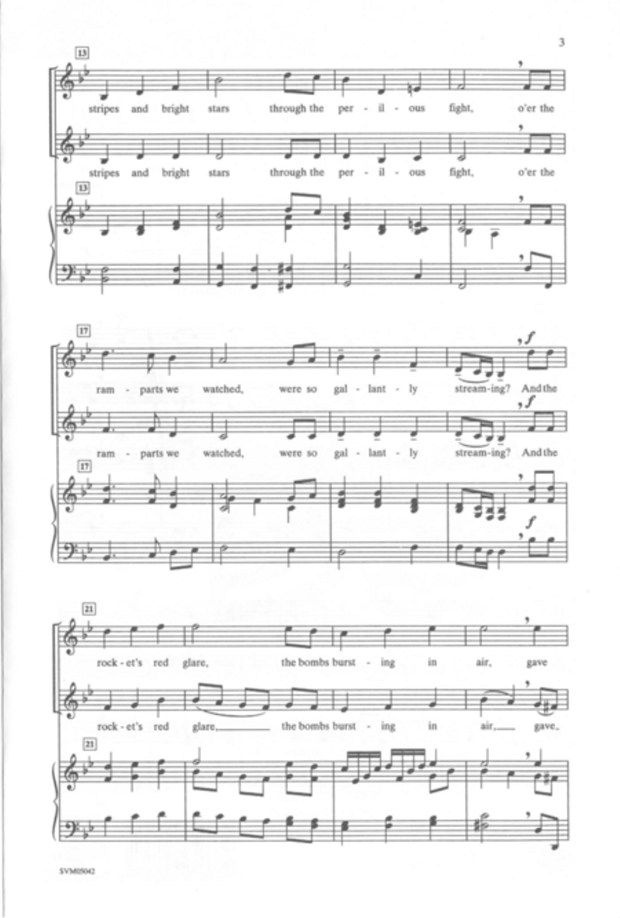 The Star-Spangled Banner 2-Part scores gallery preview page 3