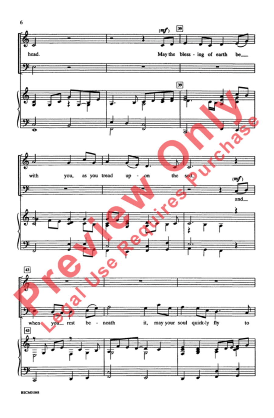 A Celtic Blessing 4-Part scores gallery preview page 6