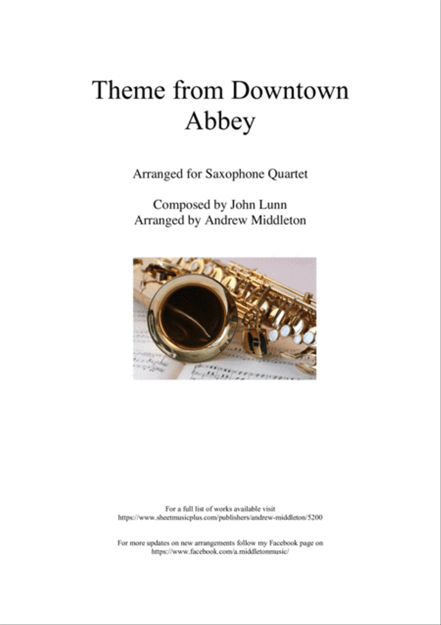 Downton Abbey (theme) Woodwind Quartet scores gallery preview page 1