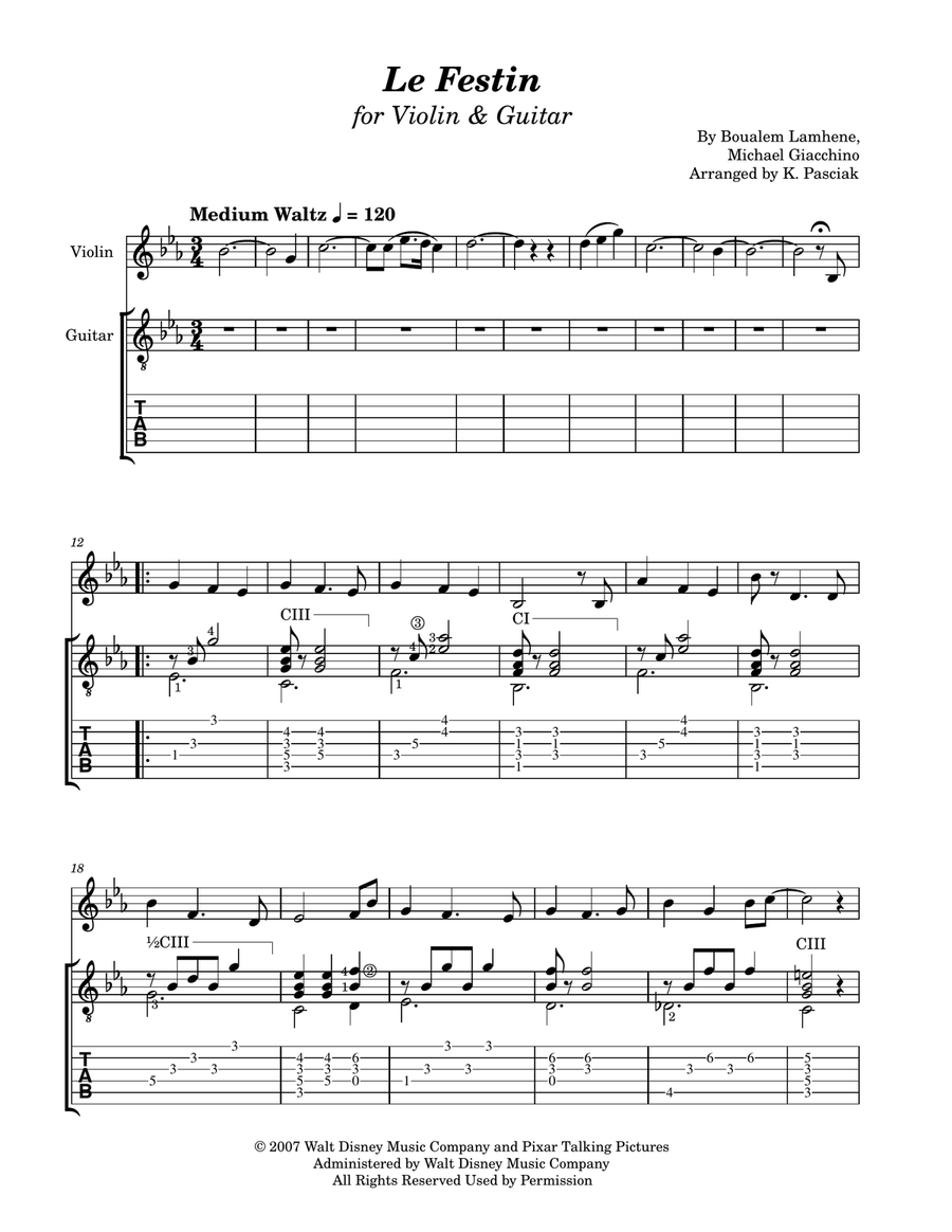 Le Festin String Duet scores gallery preview page 3