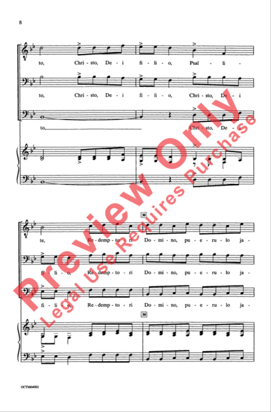 Psallite Men's Choir scores gallery preview page 8