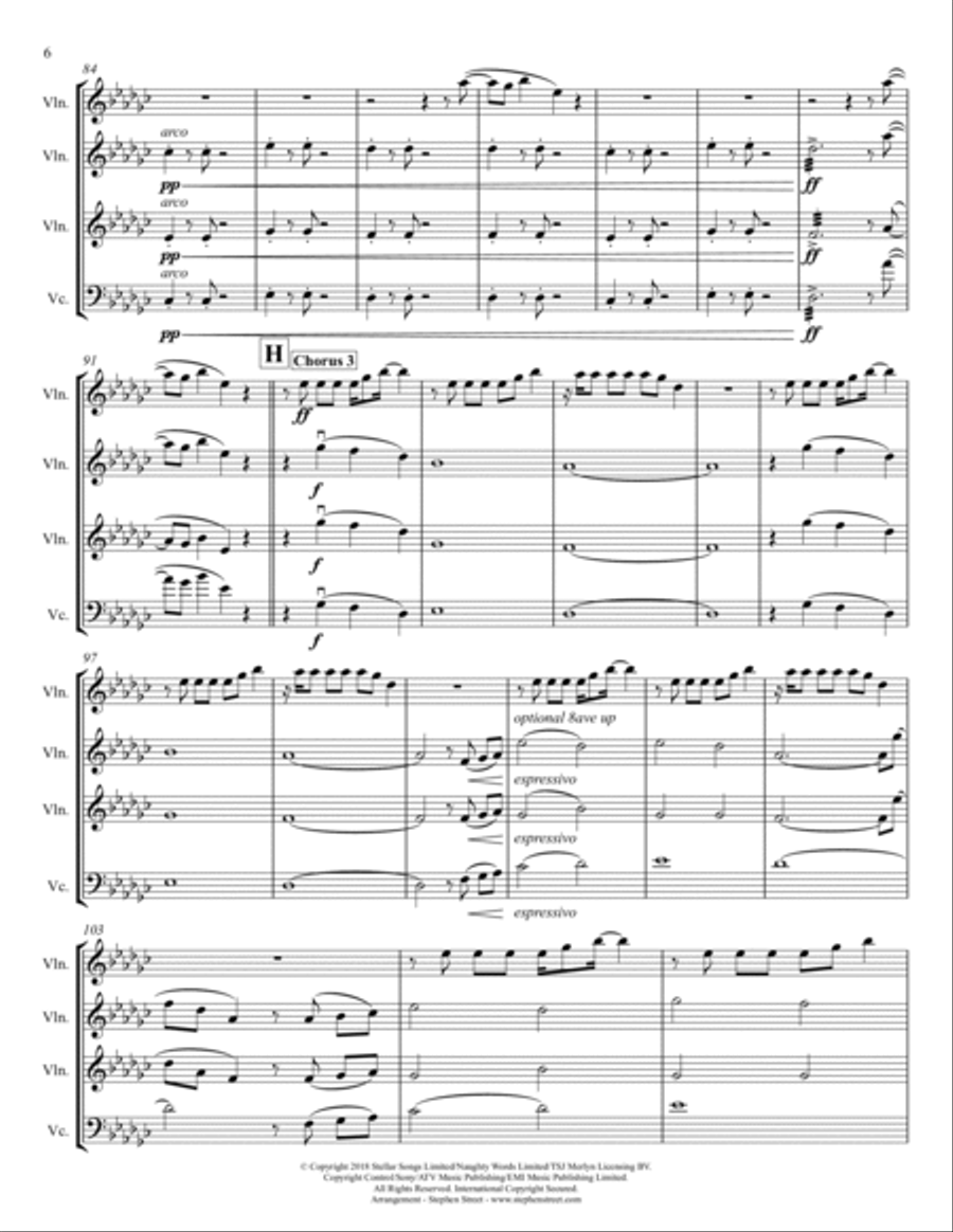 Promises String Quartet scores gallery preview page 6