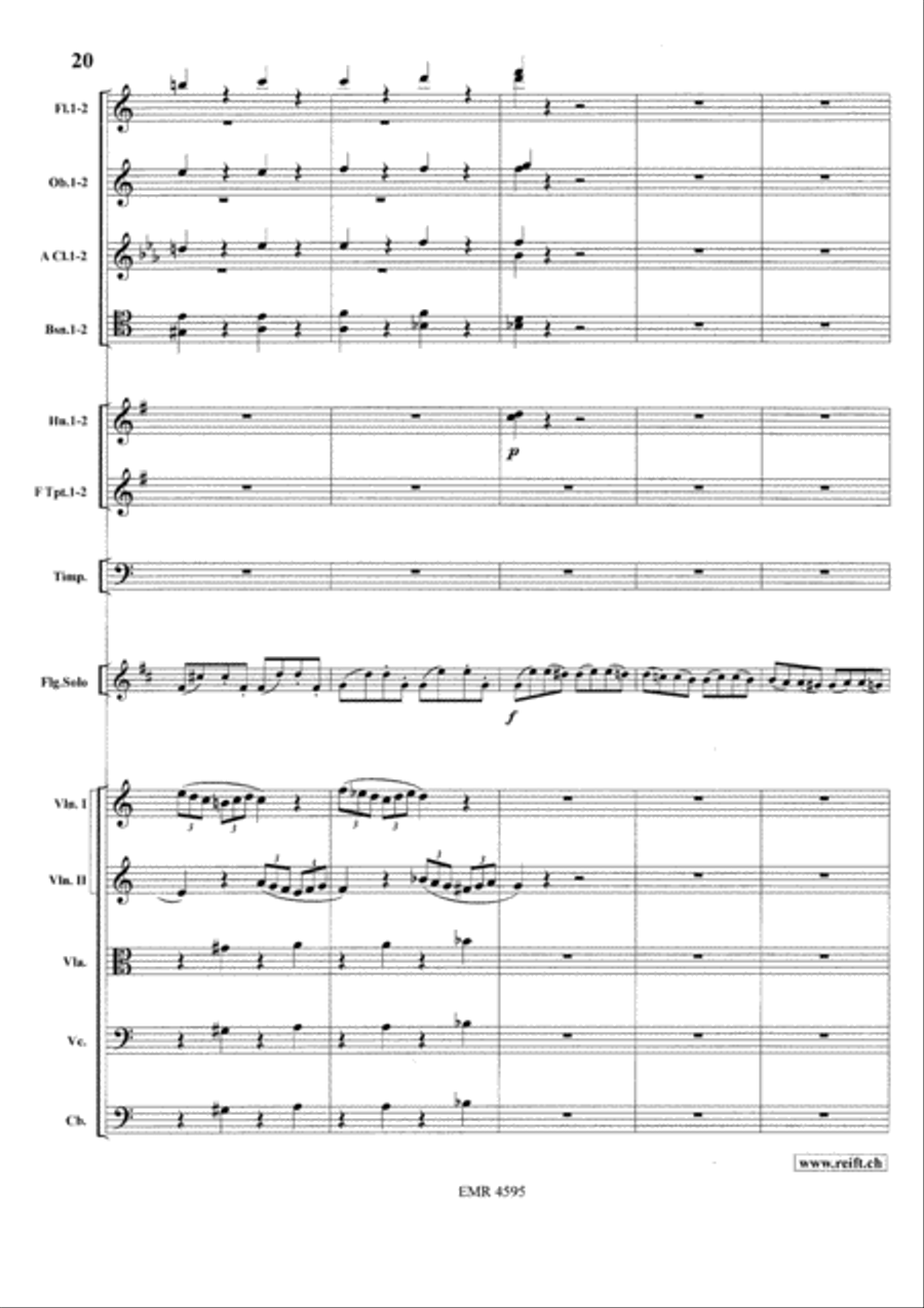 Concerto in A minor Concerto in A minor Orchestra scores gallery preview page 22