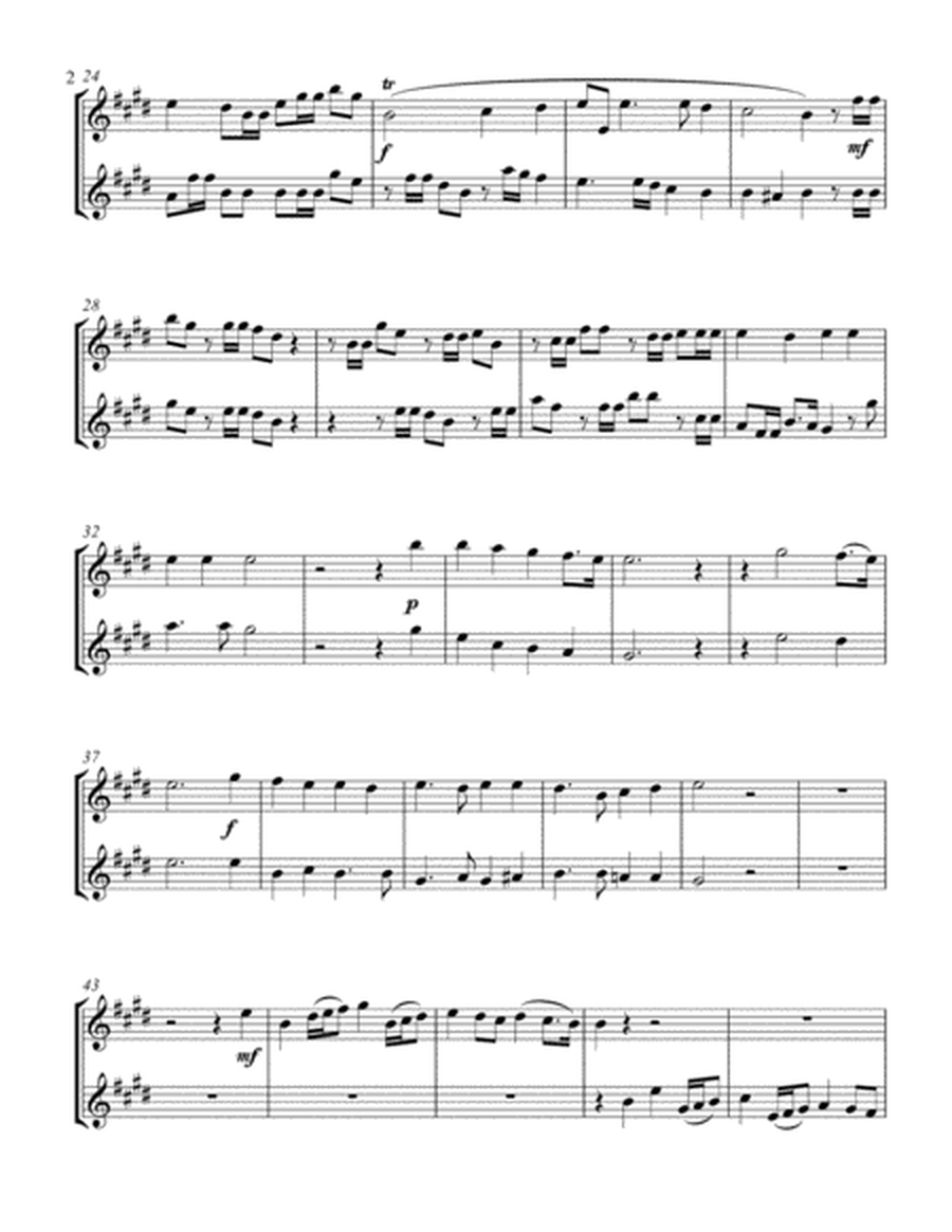 Hallelujah Chorus (treble Bb instrument duet, parts only) image number null