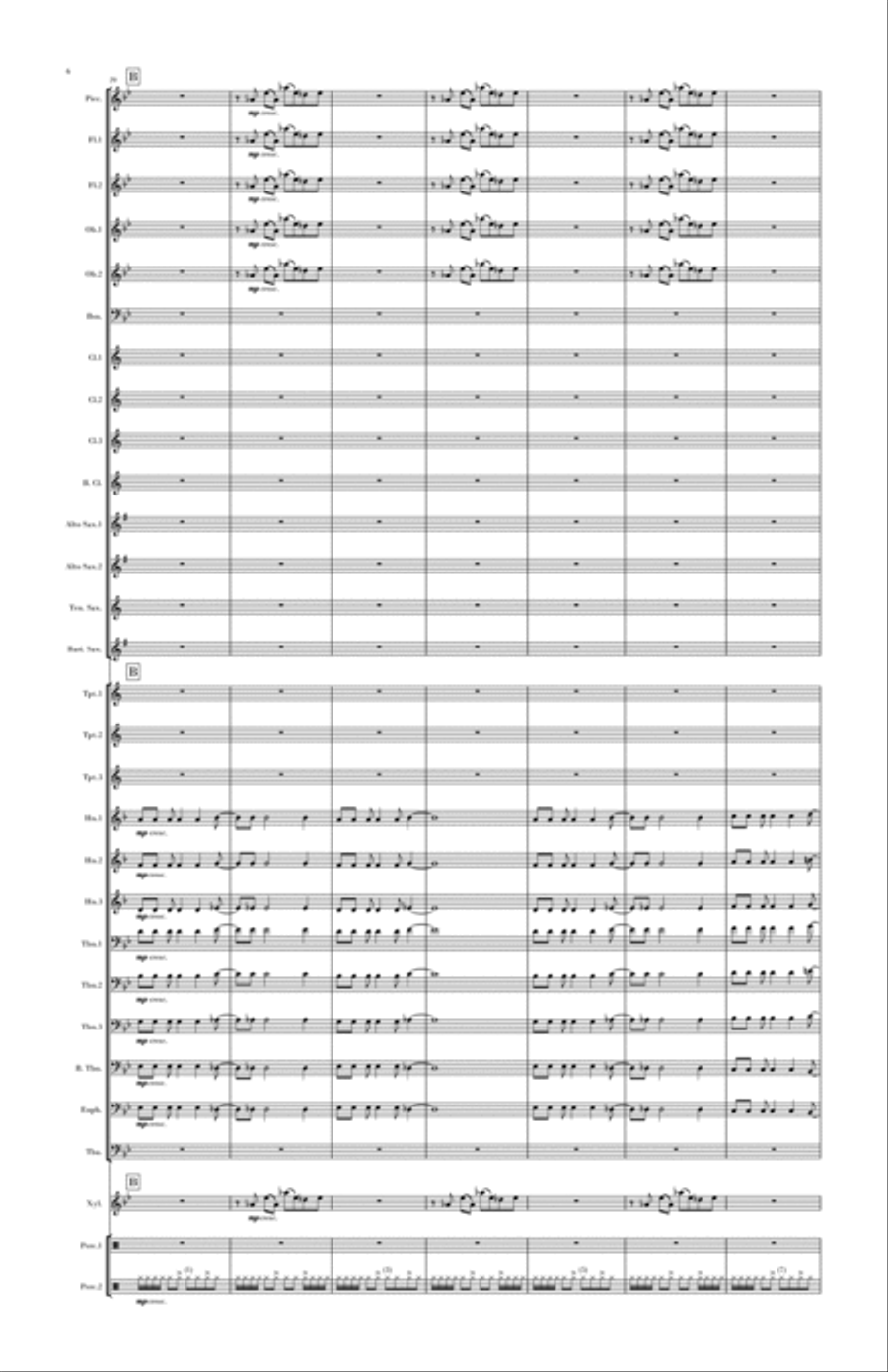 A New Day A New Day Concert Band scores gallery preview page 6