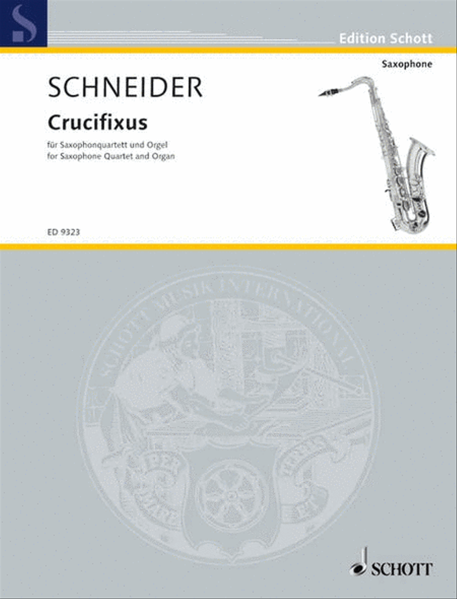 Crucifixus Saxophone Quartet scores gallery preview page 1