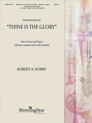 Book cover for Paraphrase on "Thine Is the Glory"
