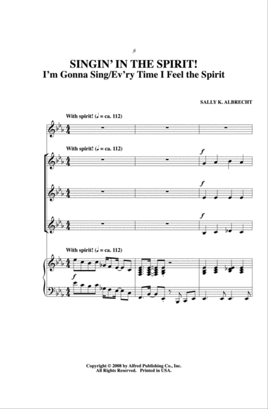 Singin' in the Spirit Singin' in the Spirit Women's Choir scores gallery preview page 2