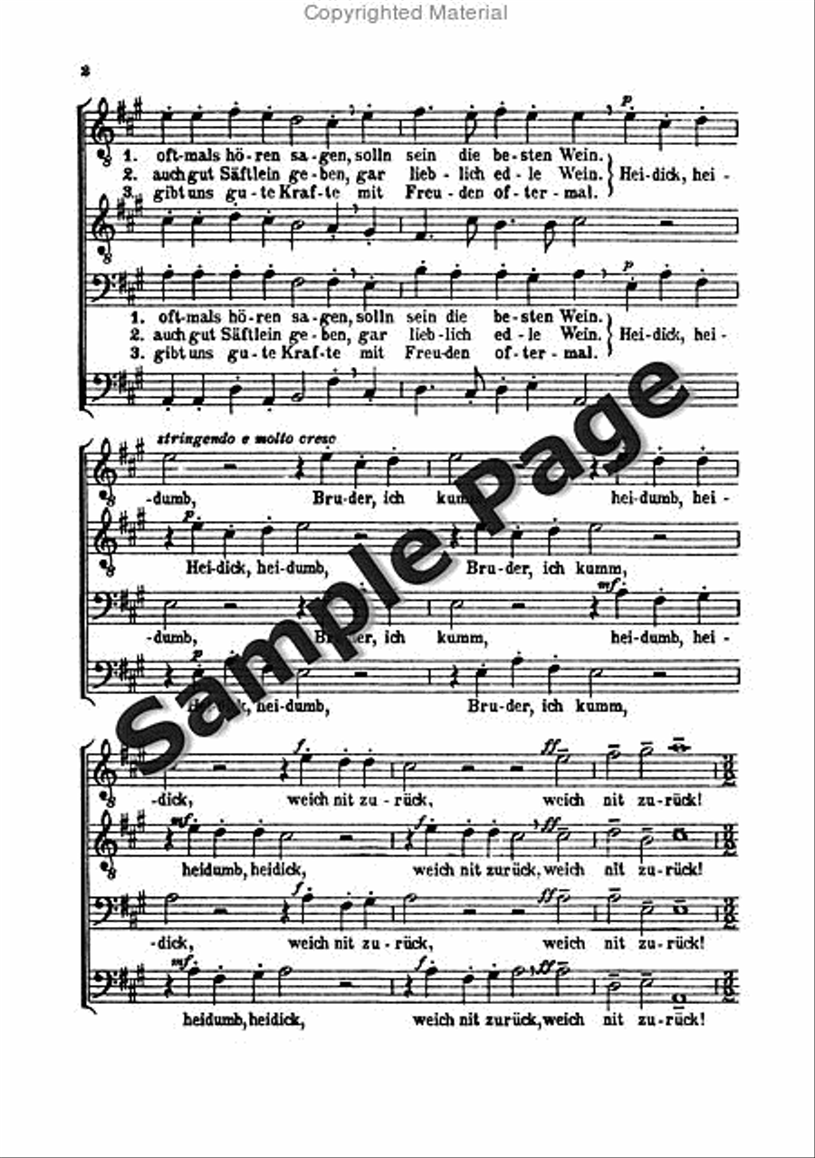 Widmann E Zu Miltenberg Am Maine TTBB scores gallery preview page 3