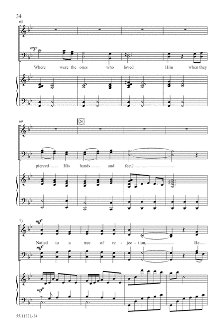 Journey to the Cross 4-Part scores gallery preview page 34