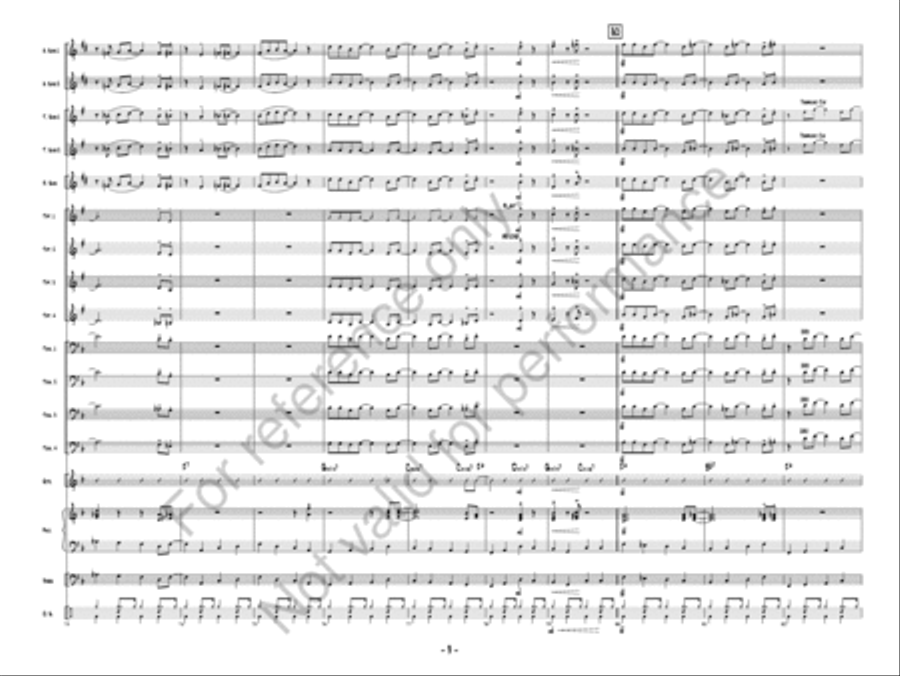 Cage Free Trombones Jazz Ensemble scores gallery preview page 10