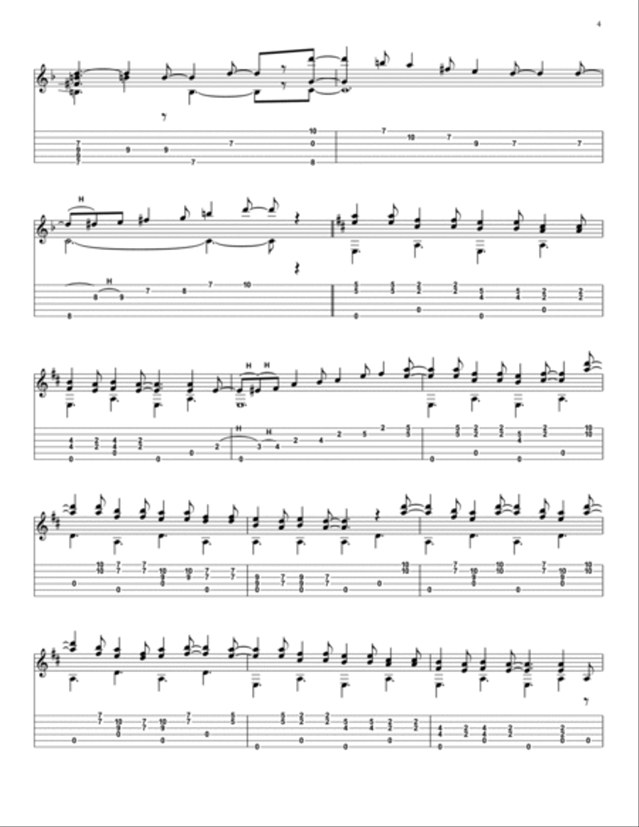 Outro in D minor (No.1) Part scores gallery preview page 4