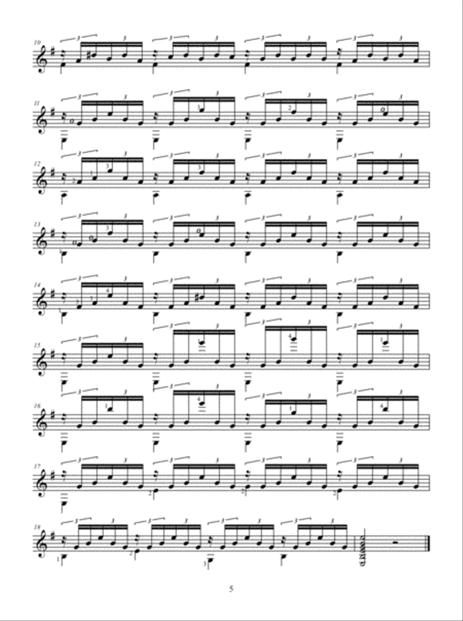 Complete Warm-Up for Classical Guitar Lute scores gallery preview page 6