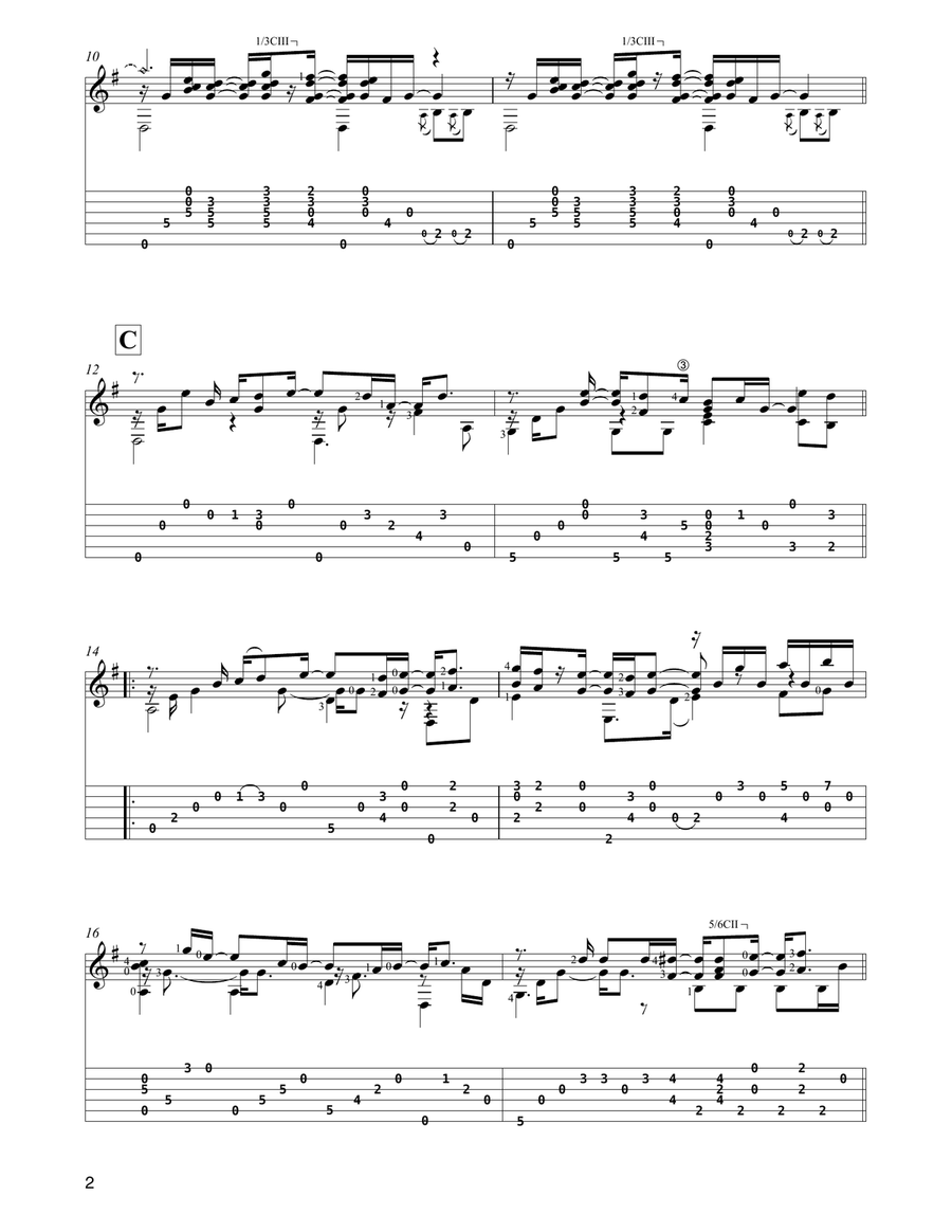 Killing Me Softly With His Song (arr. David Jaggs) Acoustic Guitar scores gallery preview page 2
