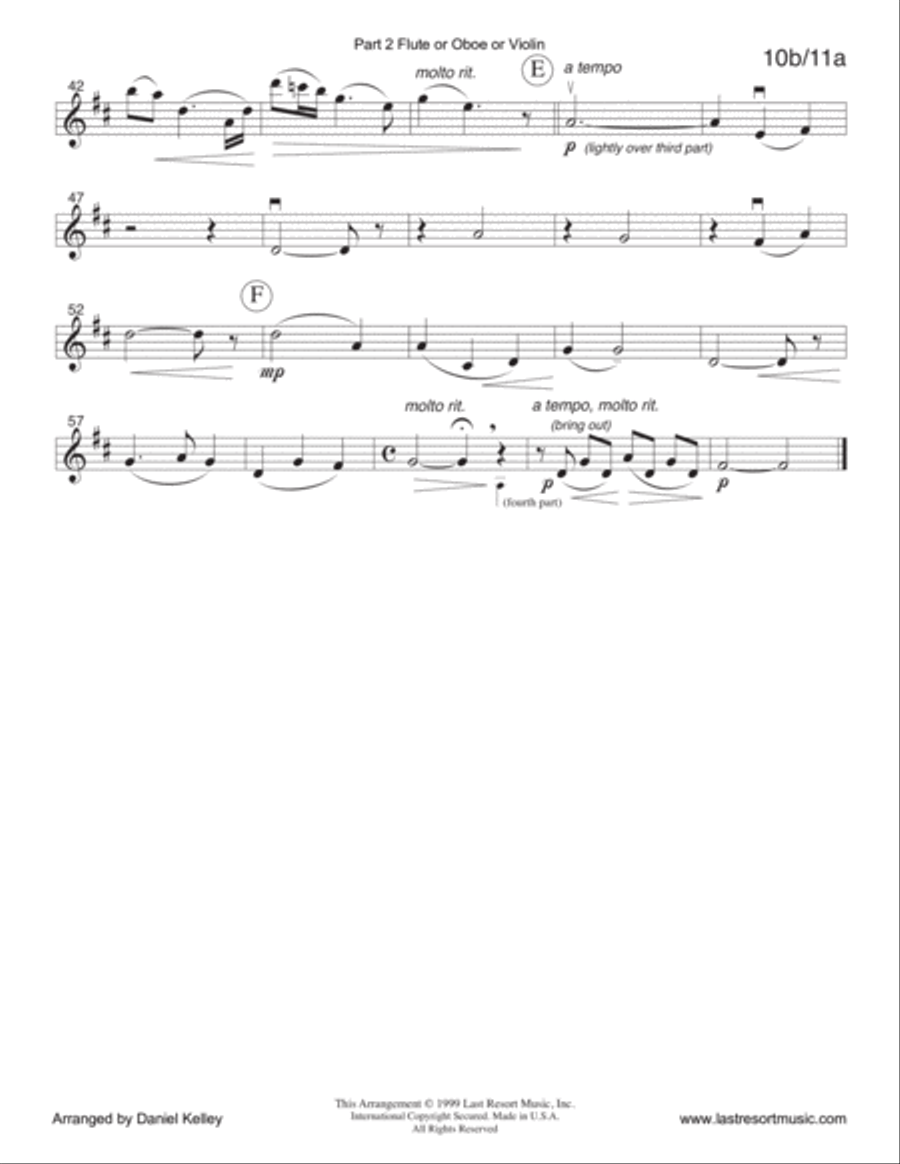 Away in a Manger for String Quartet (or Mixed Quartet or Piano Quintet) Chamber Orchestra scores gallery preview page 6