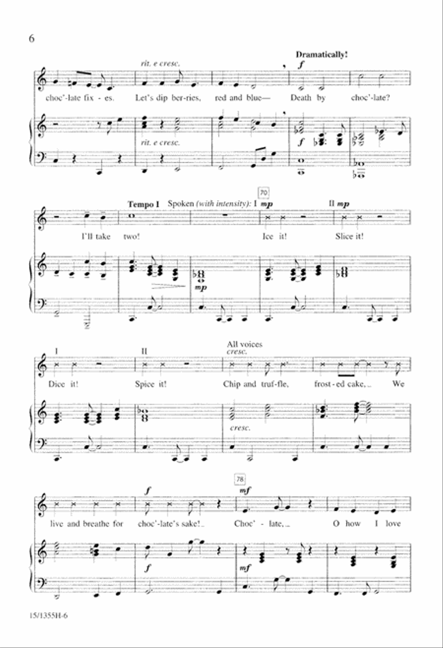 I Love Chocolate I Love Chocolate Unison Choir scores gallery preview page 7