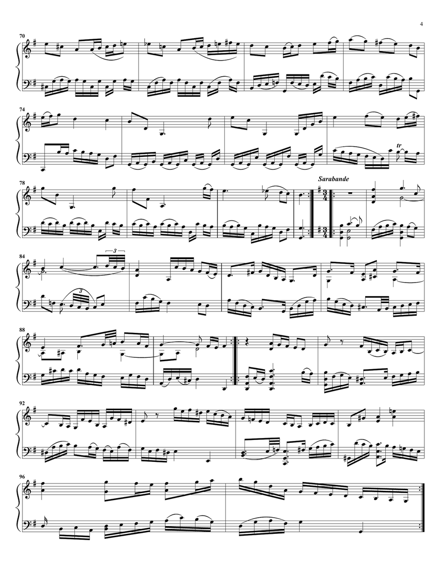 Bach Cello Suite in G Major: Duet arrangement String Duet scores gallery preview page 4