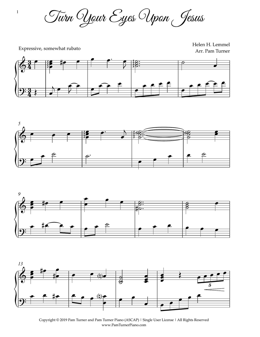 Hymns Refreshed 2 Songbook (12 Sacred Solos for Late Intermediate Piano) Piano Solo scores gallery preview page 4