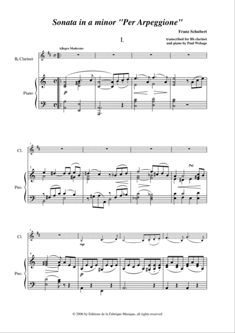 Franz Schubert: Sonata in A minor 