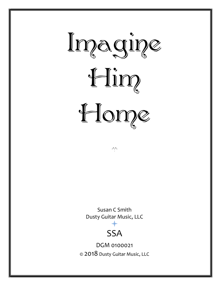 Imagine Him Home SSA scores gallery preview page 1