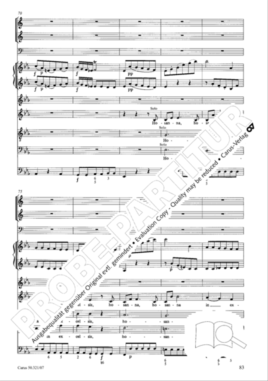 Requiem in C minor 4-Part scores gallery preview page 90
