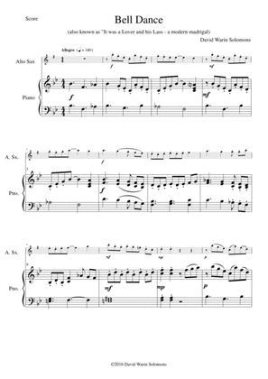 Bell Dance for alto saxophone and piano