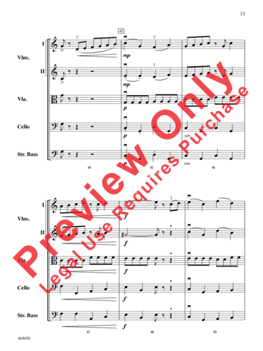 A Fiddler's Fancy String Orchestra scores gallery preview page 14
