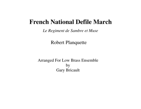 Le Regiment de Sambre et Muse (French National Defile March) image number null