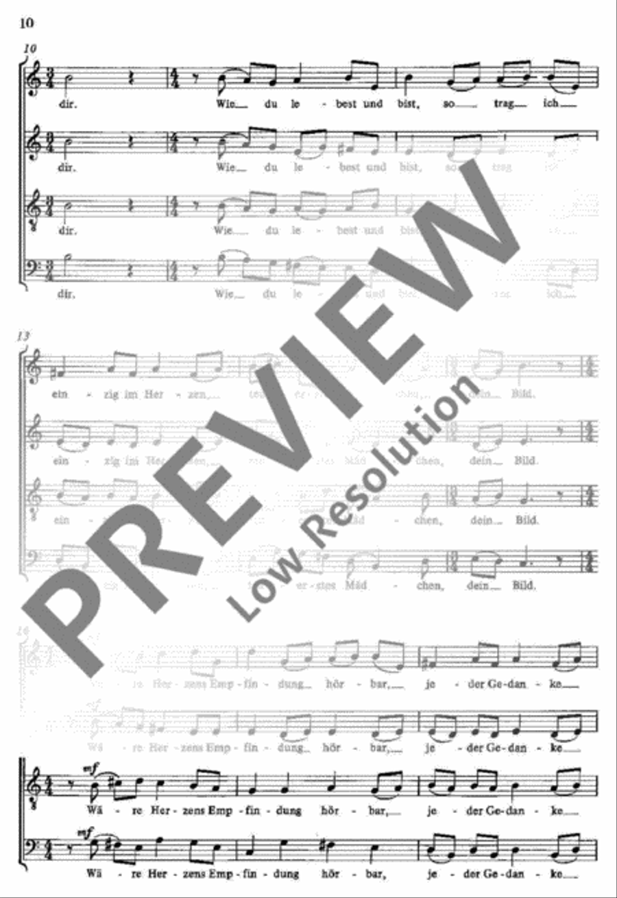Fünf Gesänge Fünf Gesänge 4-Part scores gallery preview page 10