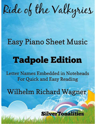 Book cover for Ride of the Valkyries Easy Piano Sheet Music 2nd Edition