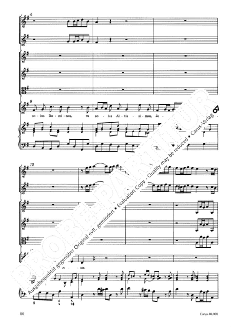 Introduzione e Gloria 4-Part scores gallery preview page 81