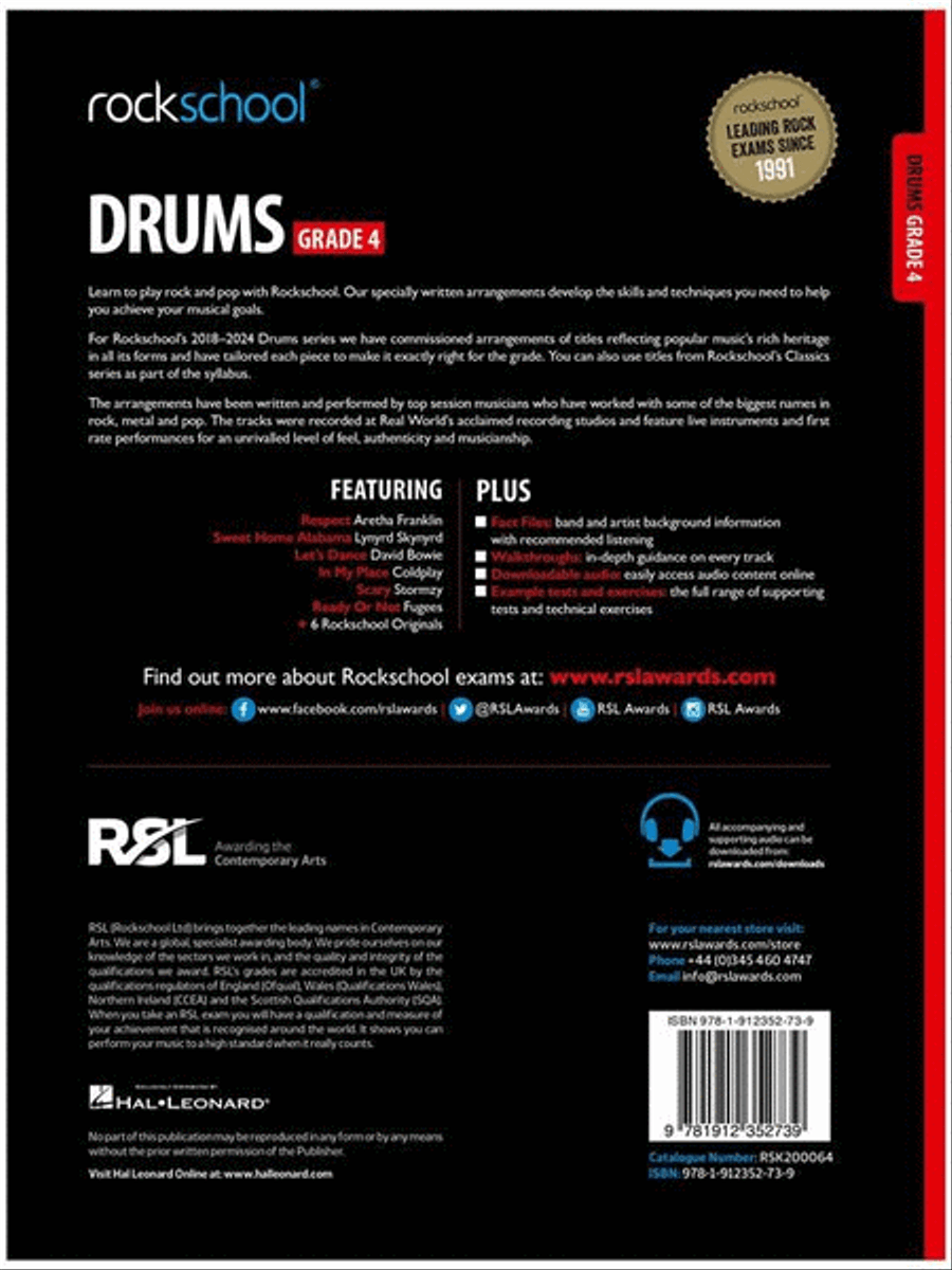 Rockschool Drums Grade 4 (2018) Drums scores gallery preview page 2