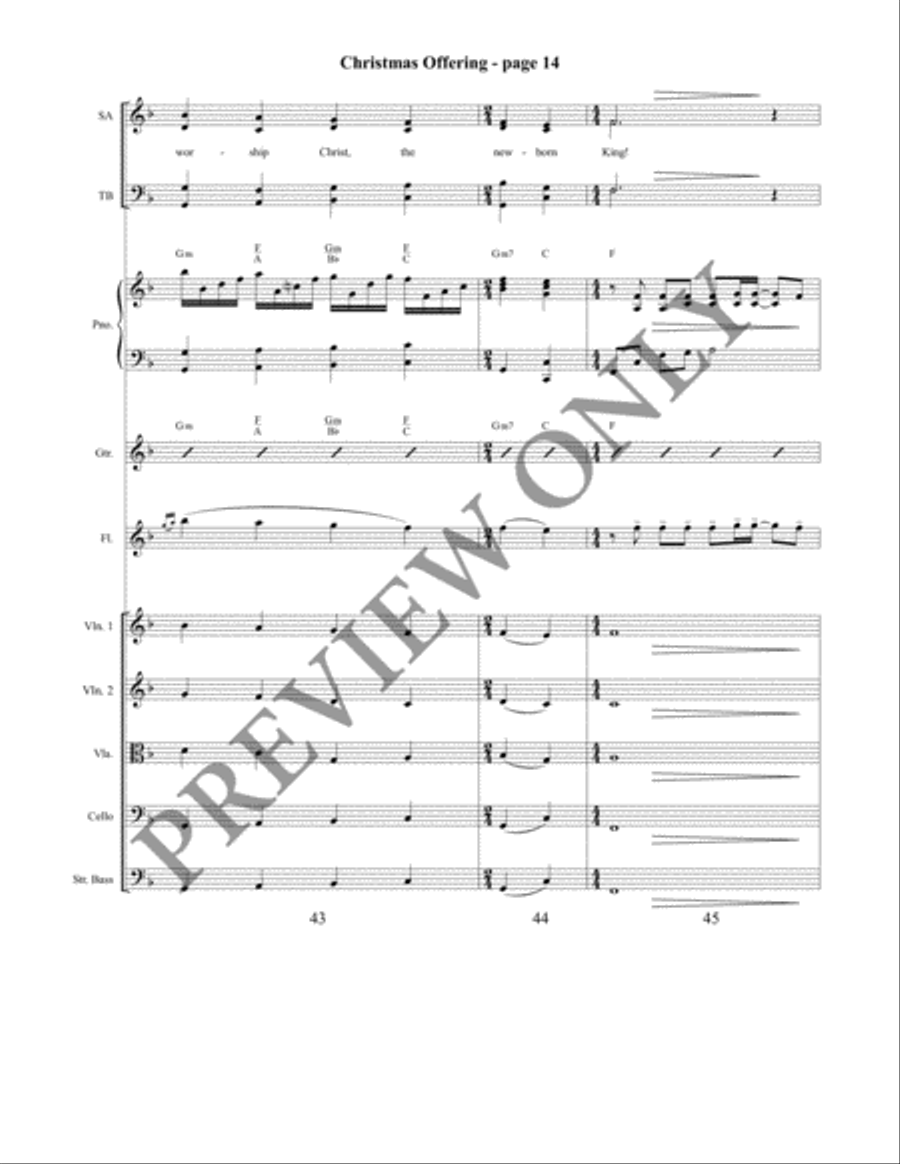 Christmas Offering Christmas Offering 4-Part scores gallery preview page 15