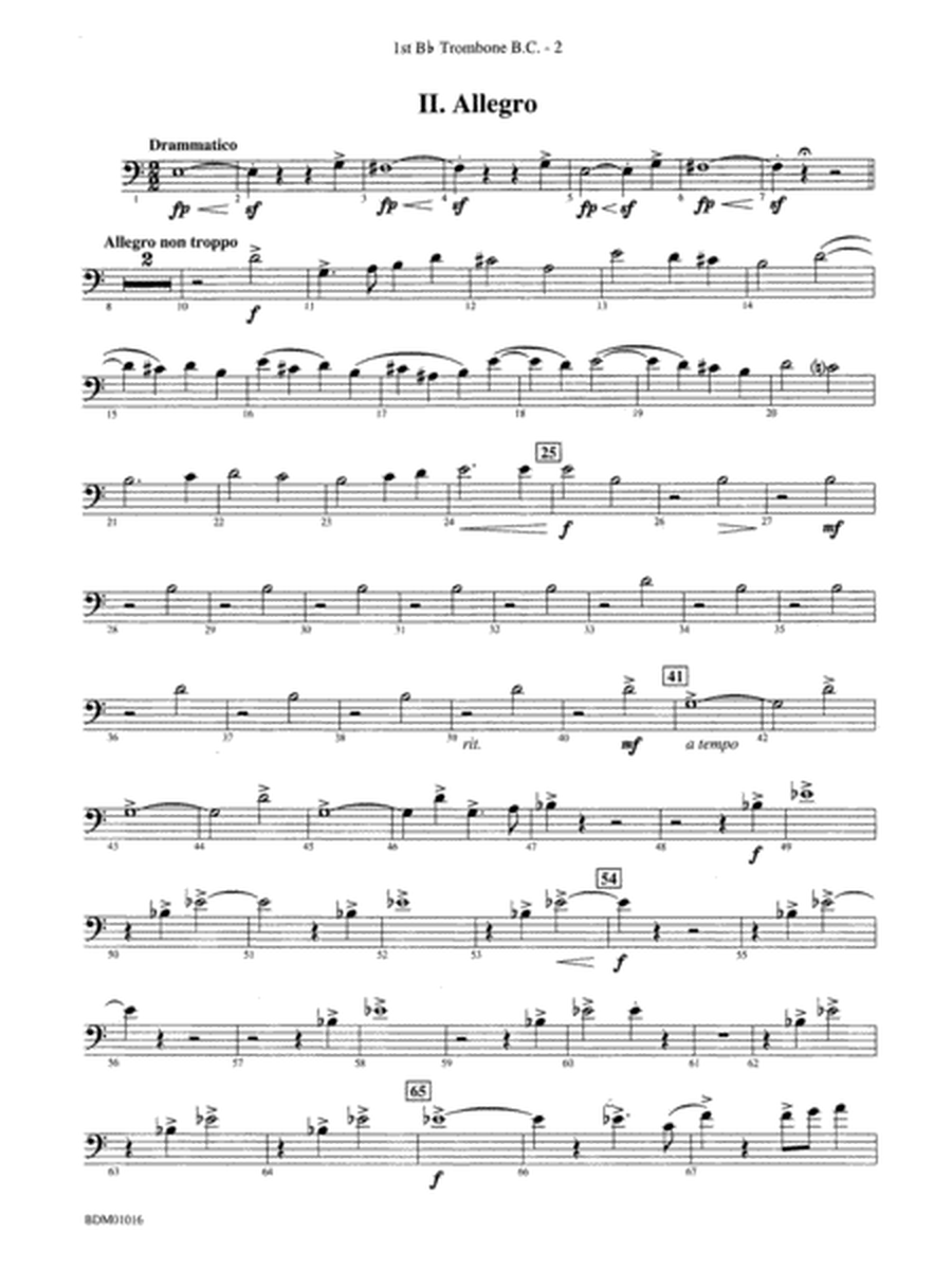 Fanfare and Allegro: (wp) 1st B-flat Trombone B.C.