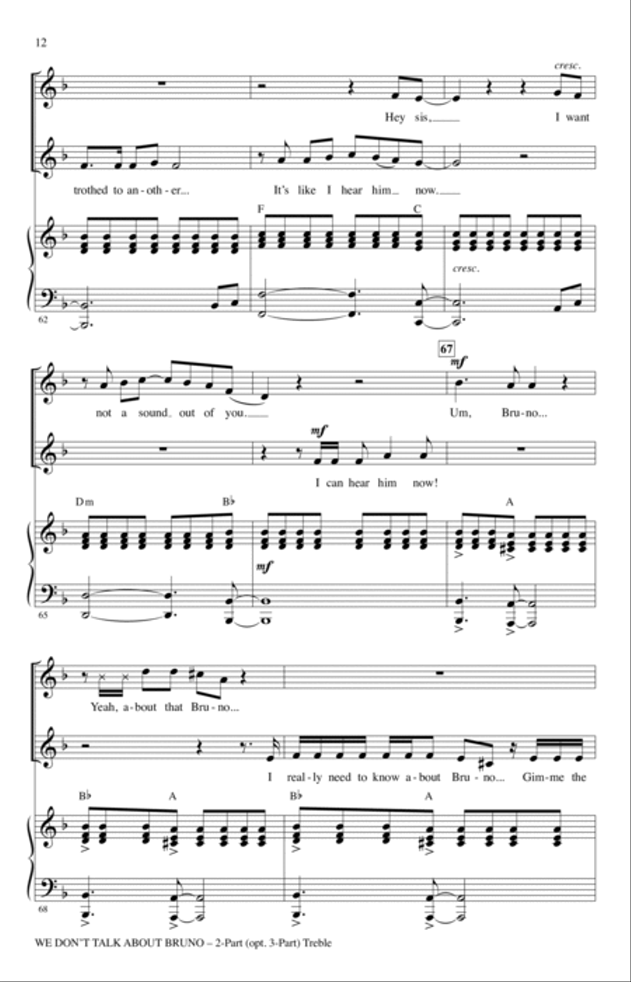 We Don't Talk About Bruno (arr. Audrey Snyder)