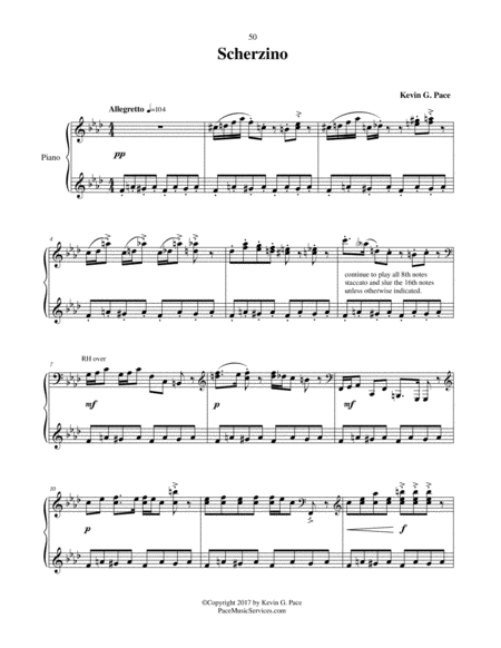Scherzino - original piano solo image number null