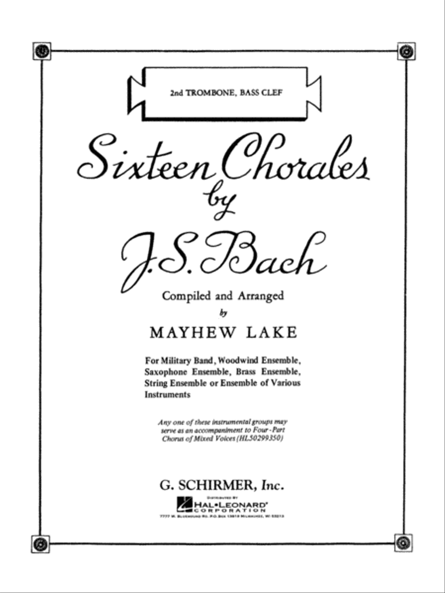 Sixteen Chorales Concert Band scores gallery preview page 1