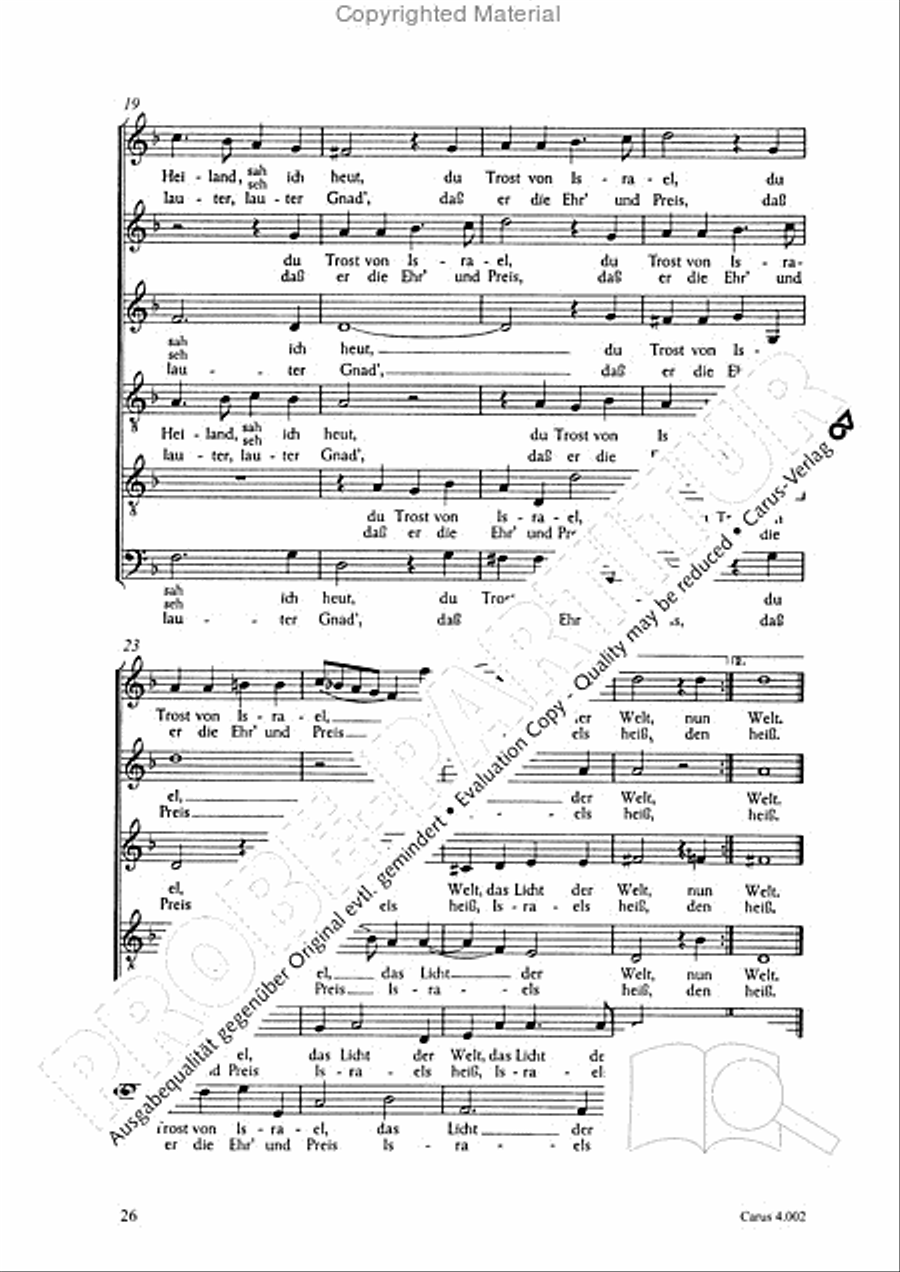 Eccard: 29 Choralbearbeitungen Collection / Songbook scores gallery preview page 27