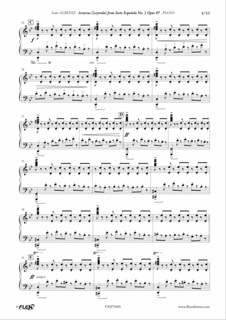 Asturias (Leyenda) Asturias (Leyenda) Piano Solo scores gallery preview page 4