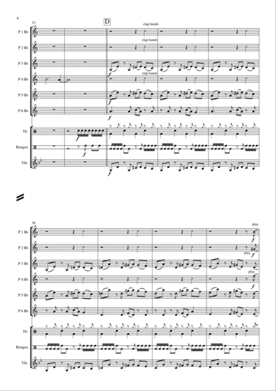 Bad Guy Concert Band scores gallery preview page 4