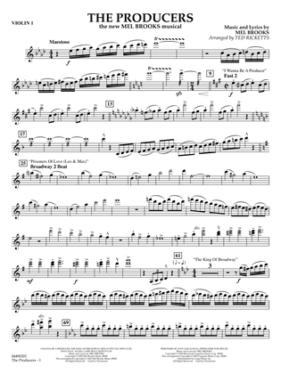 The Producers (arr. Ted Ricketts) - Violin 1