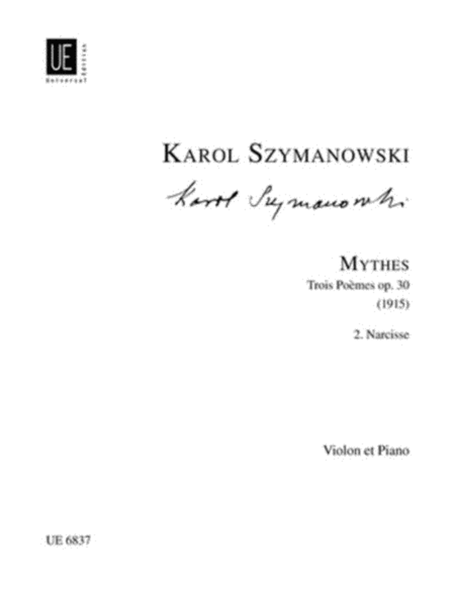 Mythes Op 30 No 2 Narcisse Violin/Piano